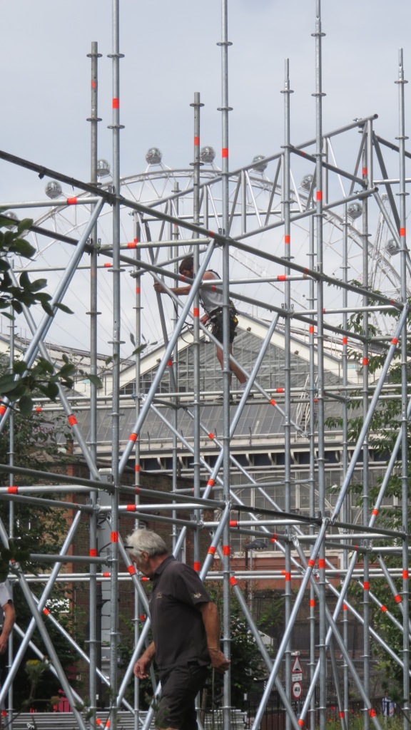Scaffolding and London Eye 3