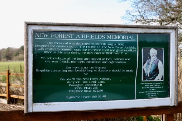 New Forest Airfields Memorial sign