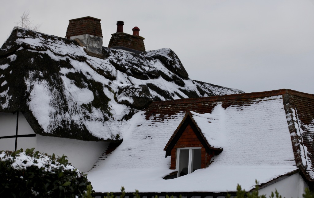 Rooftops in snow